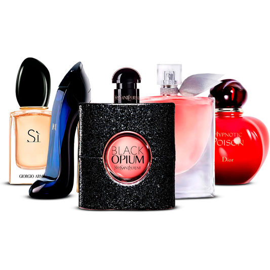 Set di 5 profumi –  Sì, Good Girl, Black Opium, La Vie Est Belle e Hypnotic Poison  [100 ml ciascuno]