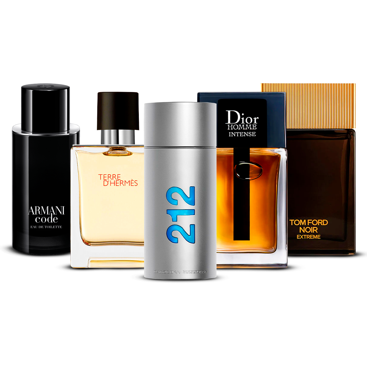Set di 5 profumi  –  Armani Code, Invictus, Dior Homme Intense, Bleu de Chanel e Terre d'Hermès  [100 ml ciascuno] (Copia)
