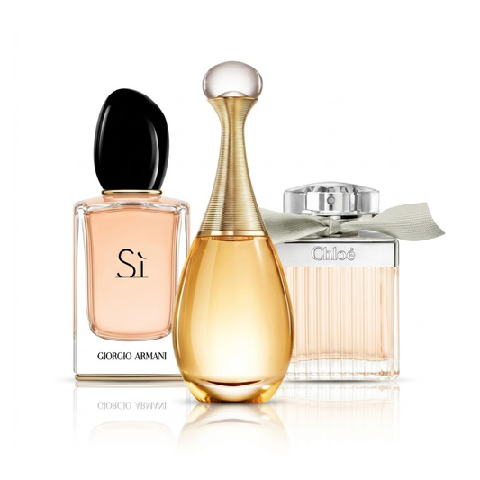 Set di 3 profumi | Armani Sì, Dior J'adore, Chloé EDP 100 ml