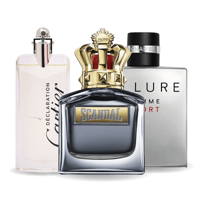 Set di 3 profumi | Allure Homme Sports, Jean Paul Gaultier Scandal, Cartier Declaration 100 ml