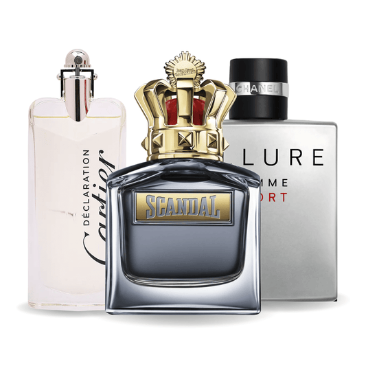 Set di 3 profumi | Allure Homme Sports, Jean Paul Gaultier Scandal, Cartier Declaration 100 ml