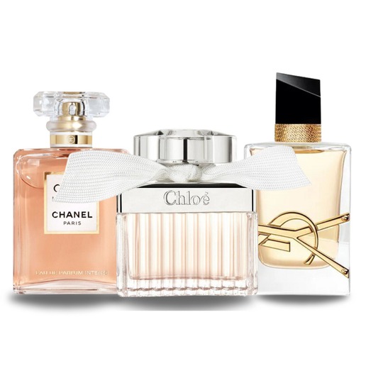 Set di 3 profumi | Chanel COCO MADEMOISELLE, Yves Saint Laurent LIBRE e CHLOÉ 100 ml