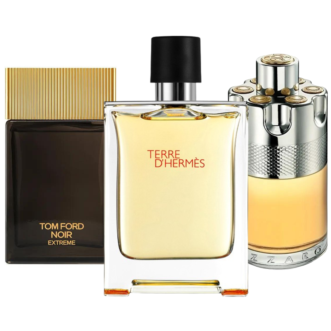 Set di 3 profumi | Terre de'Hermes, Azzaro Wanted, Tom Ford Noir Extreme 100 ml