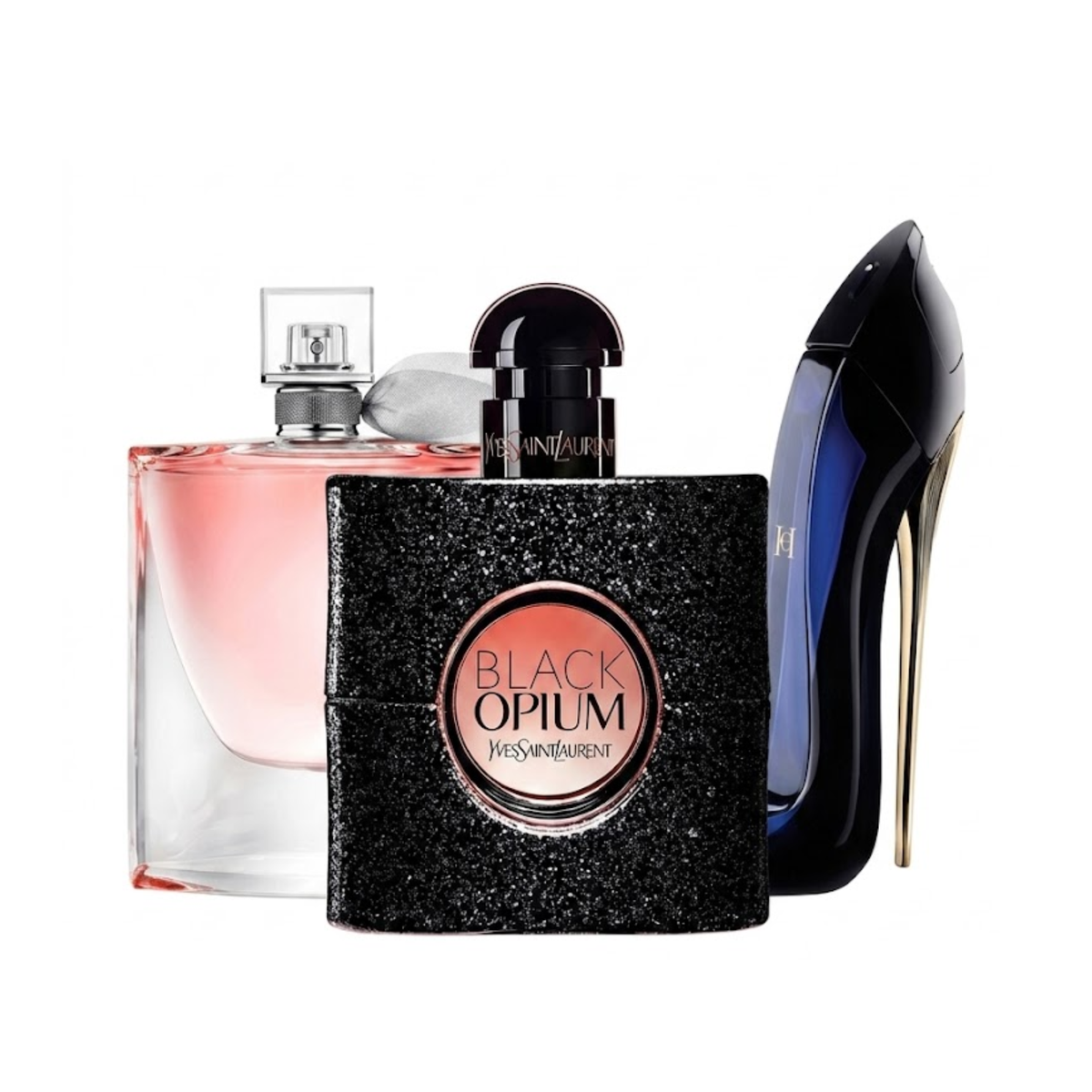 Set di 3 profumi | YSL Black Opium, Carolina Herrera Good Girl, Lancôme La Vie Est Belle 100 ml