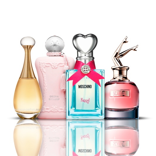 Set di 4 profumi | Funny Moschino + Delina + Scandal + J'adore 100 ml