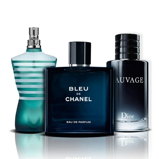 Set di 3 profumi | Le Male, Bleu de Chanel e Sauvage (100 ml)